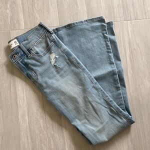 Abercrombie kids Light Blue high rise, flare denim